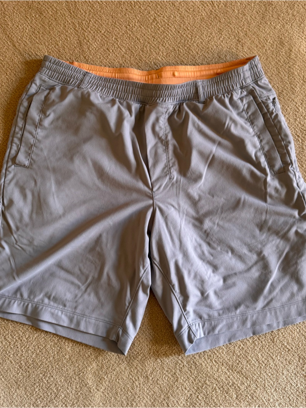 Birddogs  Performance Shorts Grey with Orange Lining Men’s XXL